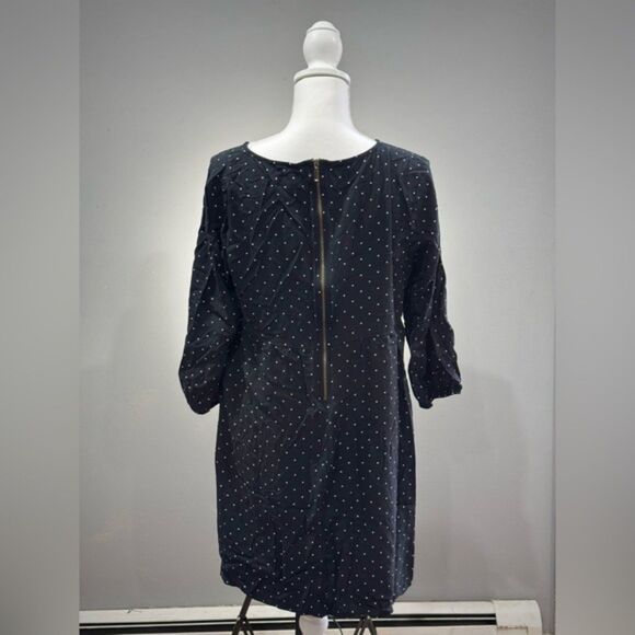 Black Old Navy Polka Dot Lightweight Dress Size L EUC - Picture 2 of 5
